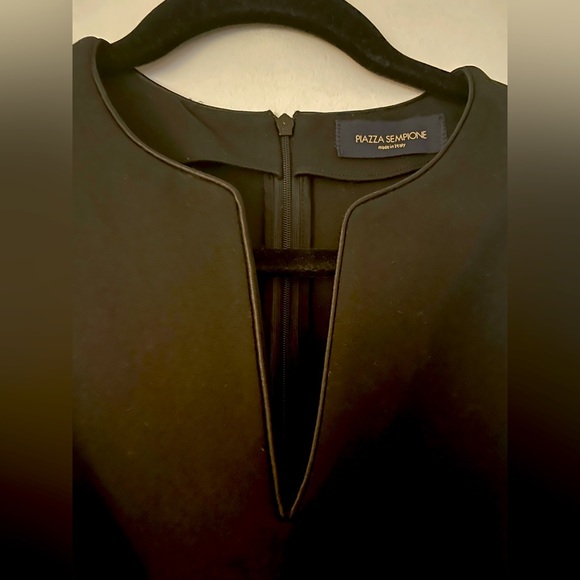 Piazza Sempione Black V-Neck Dress - Picture 3 of 3